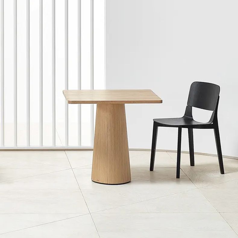Chaise d'appoint de salle à manger en bois contemporaine, chaise d'appoint à dossier ouvert pour cuisine