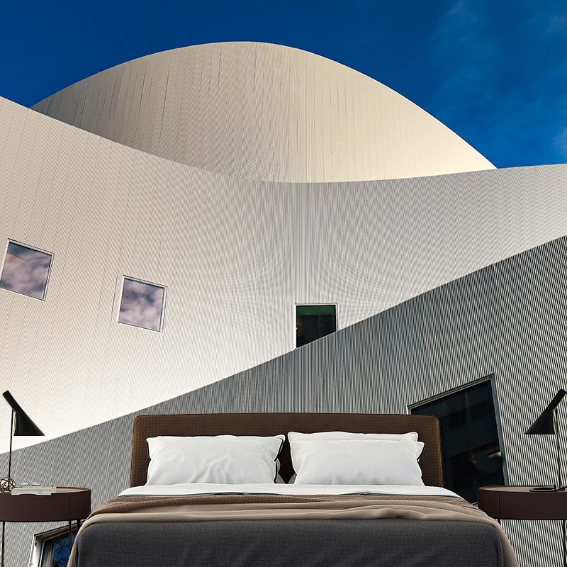 Wonderful Building Wall Mural Decal Eco-friendly Mural Wallpaper for Living Room