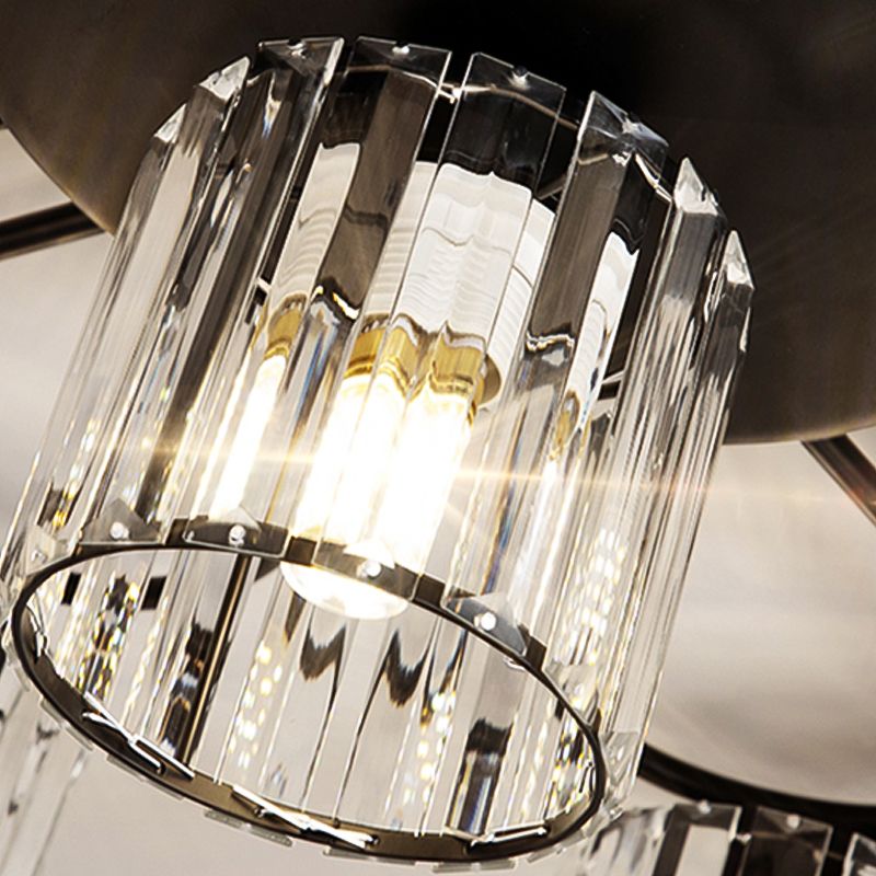 Contemporary Flush Light Fixture Glass Flush Mount Lights for Living Room