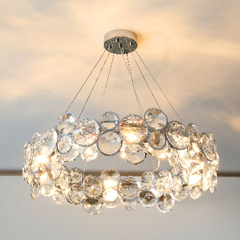 Bubbles Shape Crystal Chandelier Light Modern Style Dining Room Pendant Light