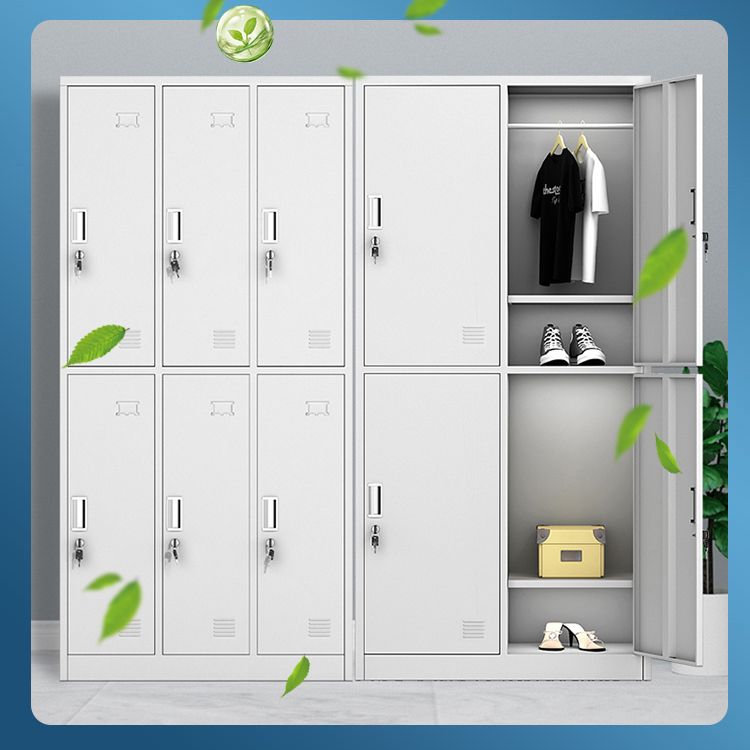 Metal Wardrobe Cabinet Contemporary Hinged Wardrobe Closet for Home