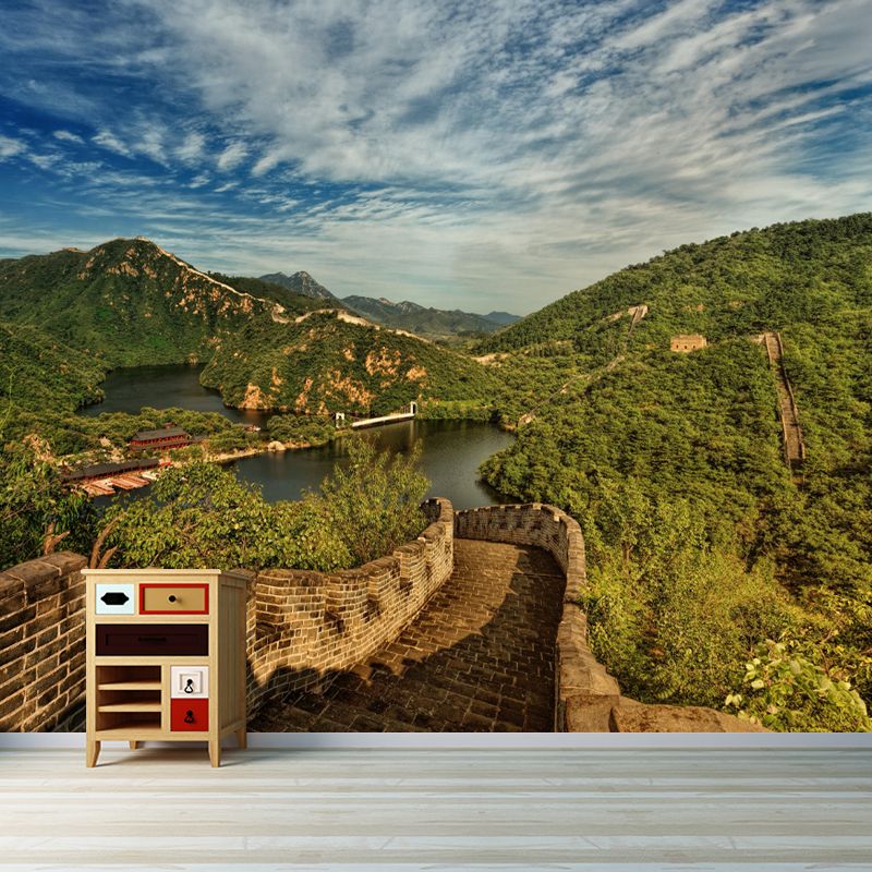 Customized Tall Mountain Mural Wallpaper Contemporary for Guest Room Decor