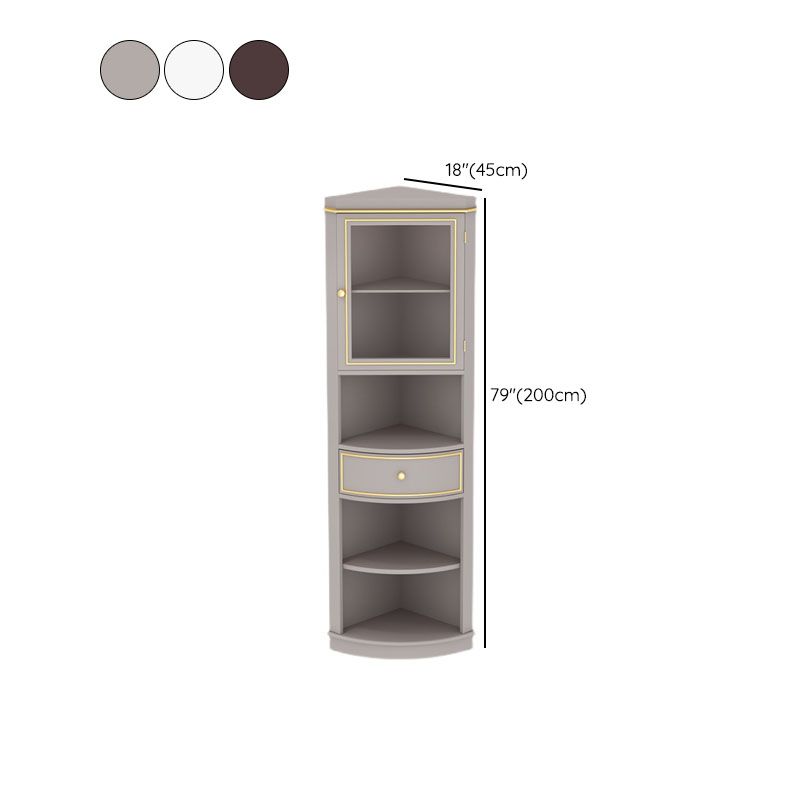 Modern Stain Resistant Chest Solid Wood Side Cabinet with Drawer