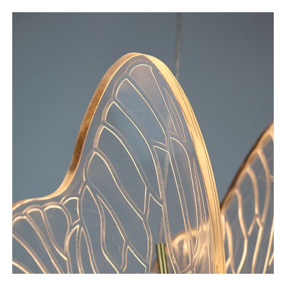 Schmetterling Multi -Lichter HABELEGENLEGENE LEGELPTEIL MODERN ACRYLISCHEN ACRYLISCHEN Pendellicht