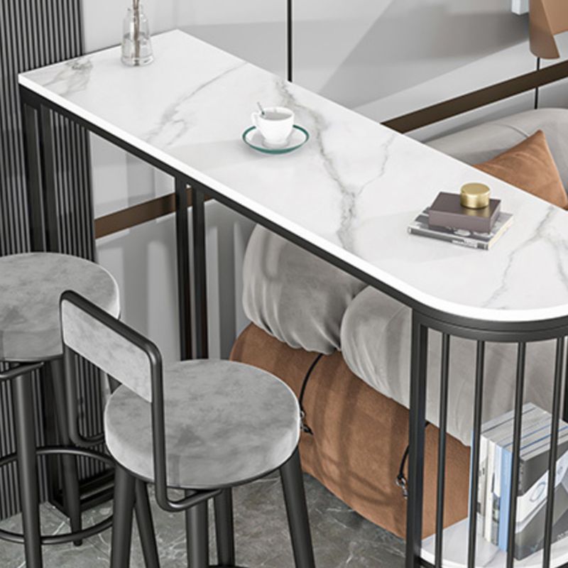 Industrial Bar Dining Table Free Form Counter Height Dining Table