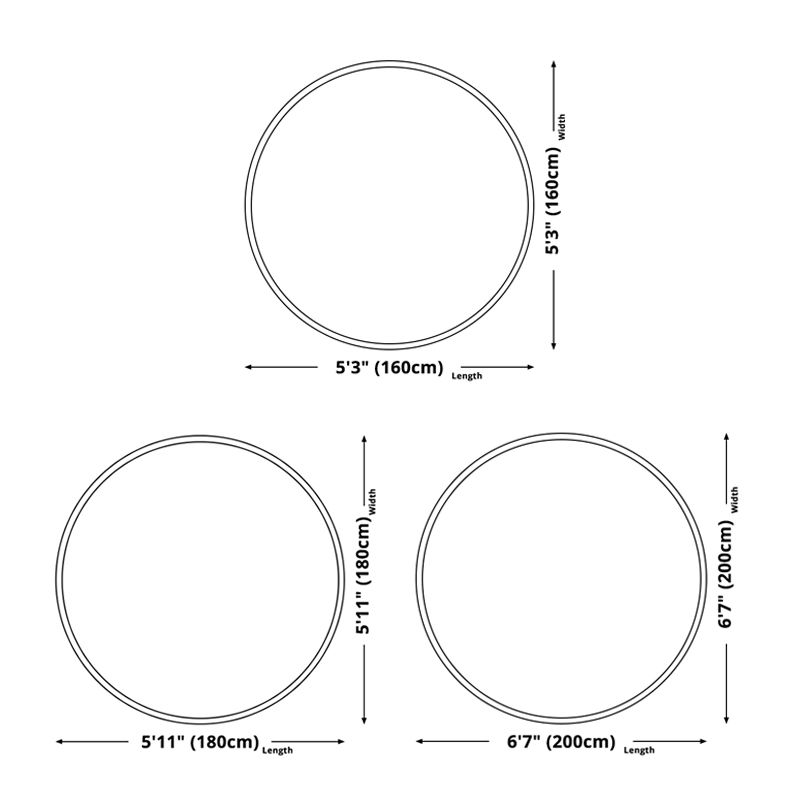 Round Multicolor Modern Indoor Rug Polyester Plant Print Rug Non-Slip Backing Indoor Rug for Bedroom