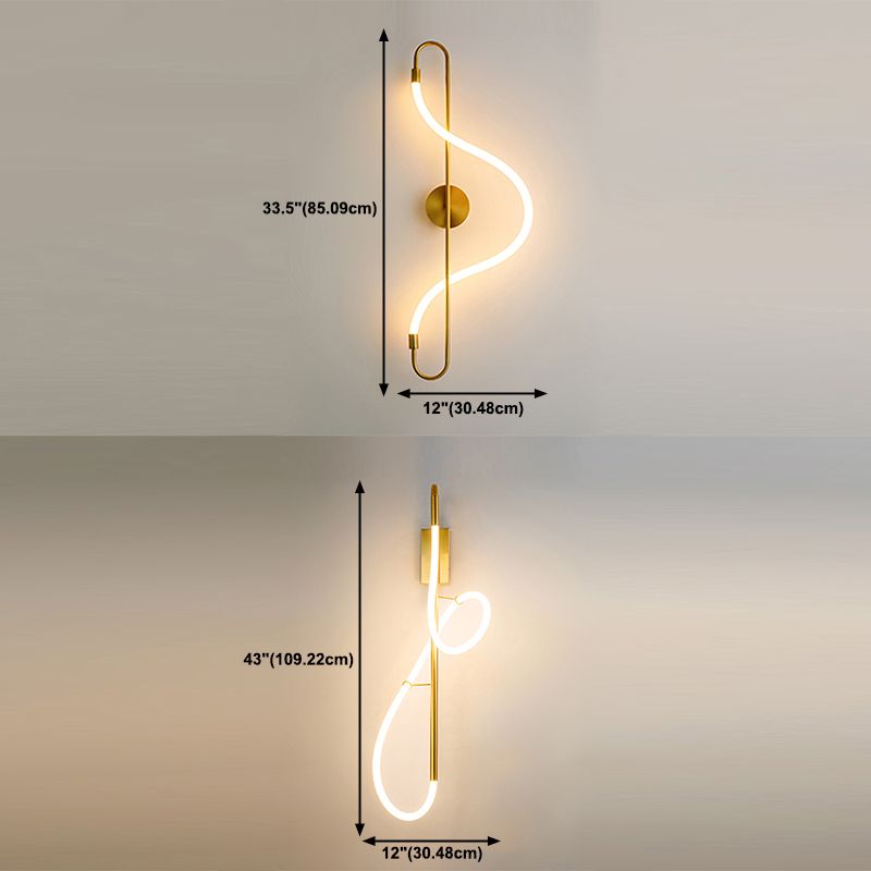 Modern Linear Wall Mount Lighting Simplicity Wall Sconce for Living Room