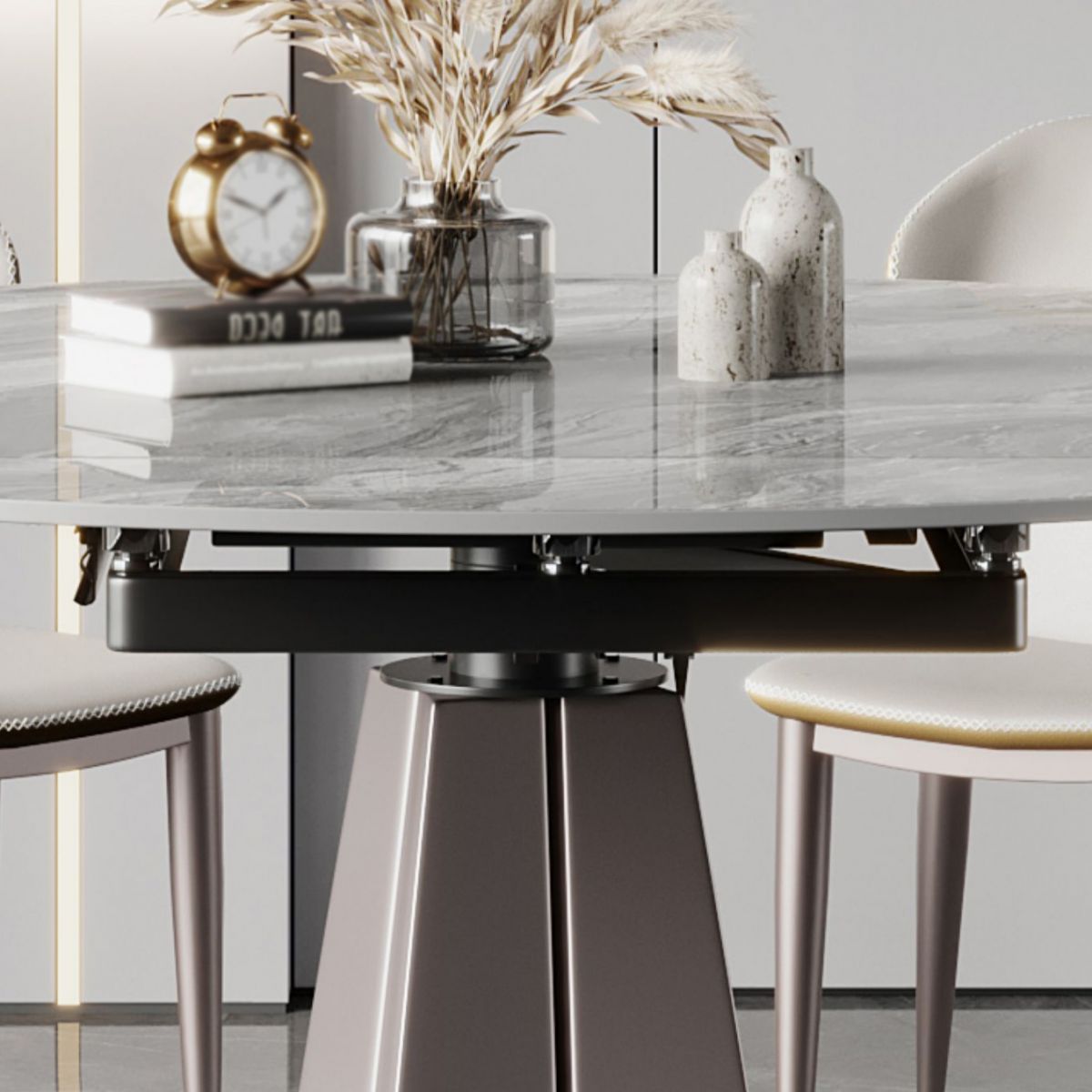Modern 1/2/5/7 Pieces Dinette Set Round Dining Room Table Set