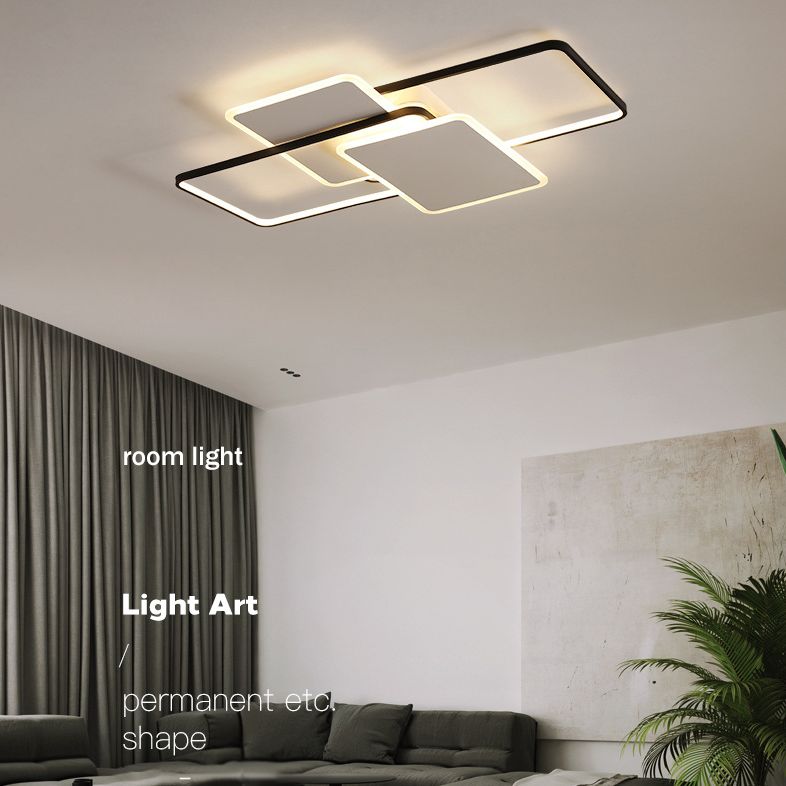 Traverse Plafonnier Plafonnier Minimaliste En Métal Salon LED Plafonnier Éclairage