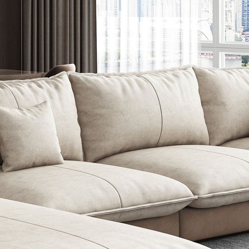 Soggiorno assemblato al braccio quadrato divano contemporaneo modulare e chaise