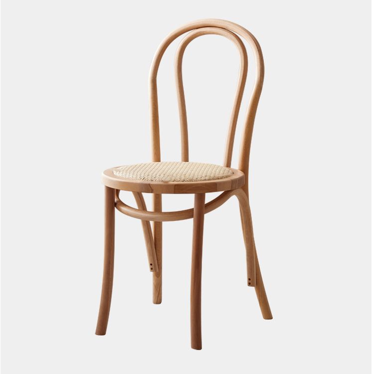 Ensemble de chaises de cuisine côté arrière Windsor en bois de hêtre de style contemporain