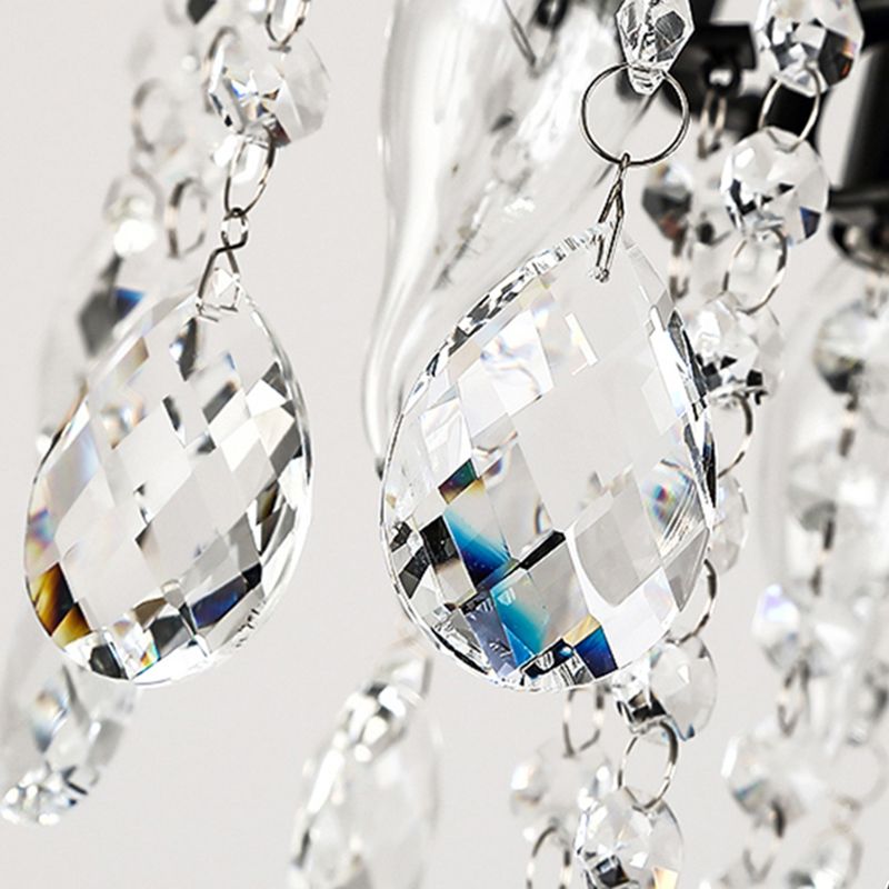 Modern Crystal Ceiling Light Household Flush Mount Light Fixture for Bedroom