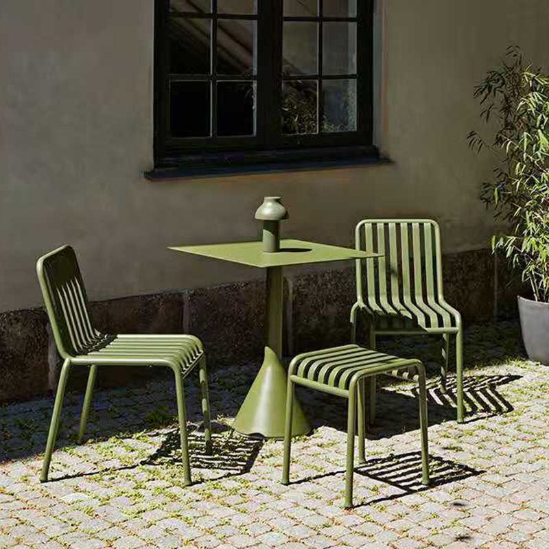 Modern Metal Dining Set 1/3 Piece Round Dining Table Set for Outdoor
