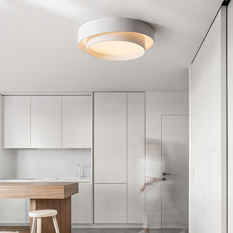 Luces de techo empotradas con pantalla acrílica de arte de hierro para sala de estar