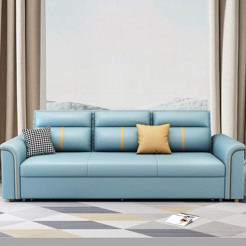 31" Wide Contemporary Sofa Bed Cushion Back Sleeper Sofa with Storage