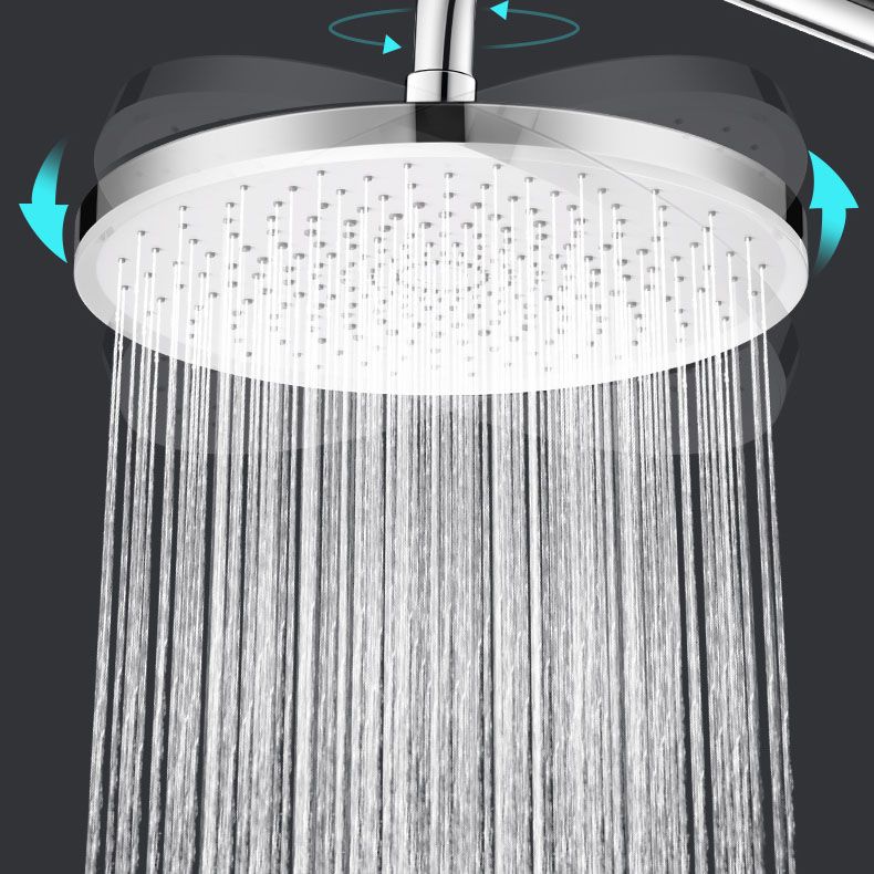 Round Fixed Shower Head Contemporary H2O Kinetic Technology Wall-Mount Shower Head