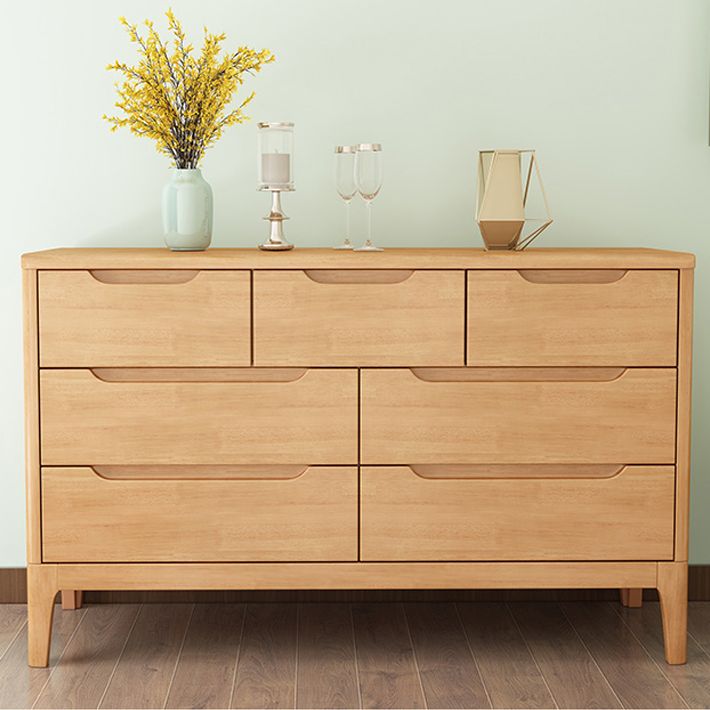 Rubberwood 15.4" D Accent Chest Drawers Included Storage Cabinet