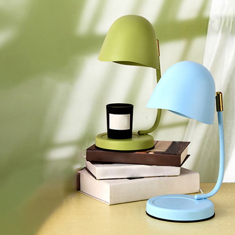 Modern Simple Table Lamp Colorful Egg Shape Table Light for Bedroom (Candle Not Included)