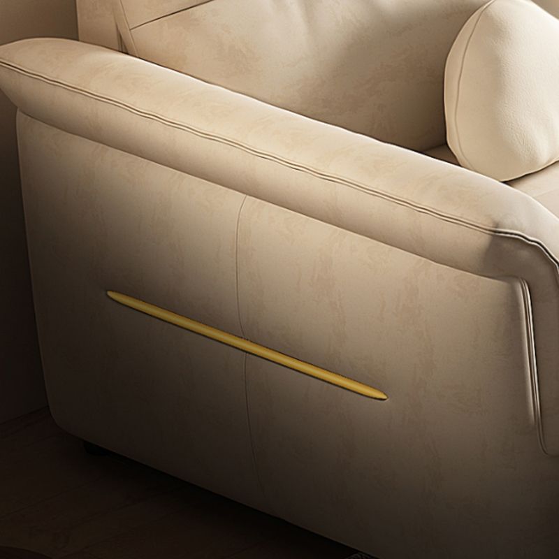 Glam White Futon and Mattress Flared Arms Folding Futon Frame