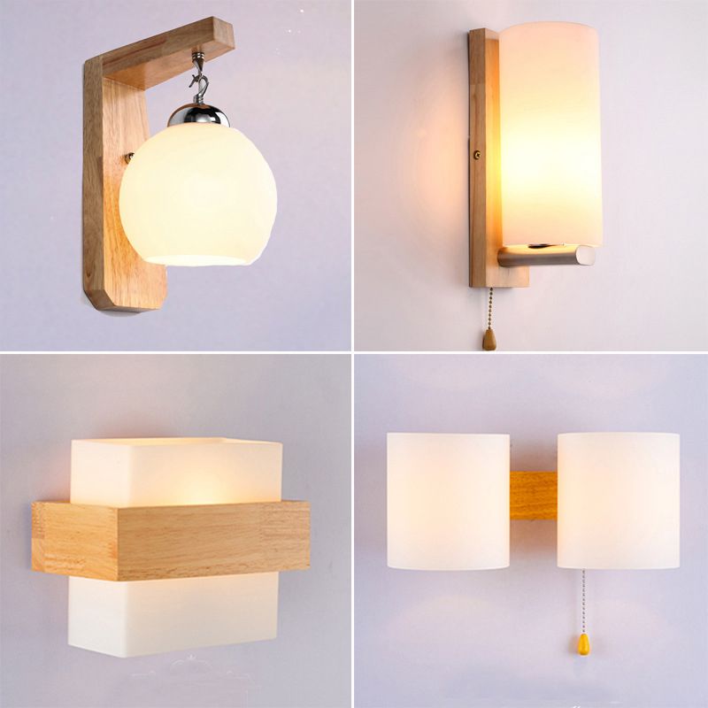 Licámetro de pared de madera de color logar