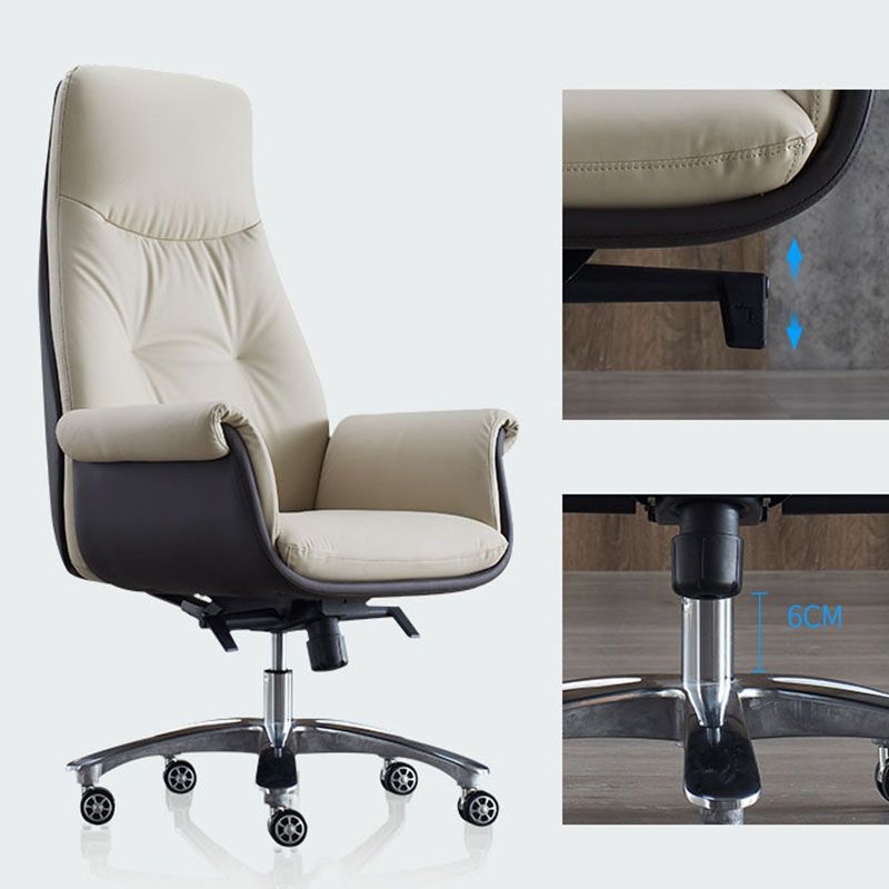 Swivel with Wheels Office Chair CorLiving Workspace Leather Chair