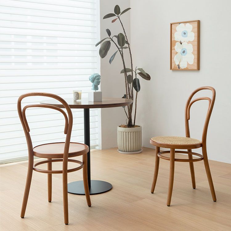 Silla de madera tradicional para comedor, cocina, silla trasera Windsor