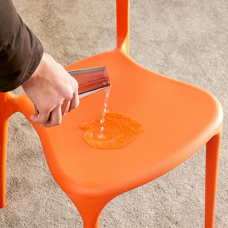 Silla de comedor plástica contemporánea del final mate de la silla del brazo de la parte posterior abierta del restaurante