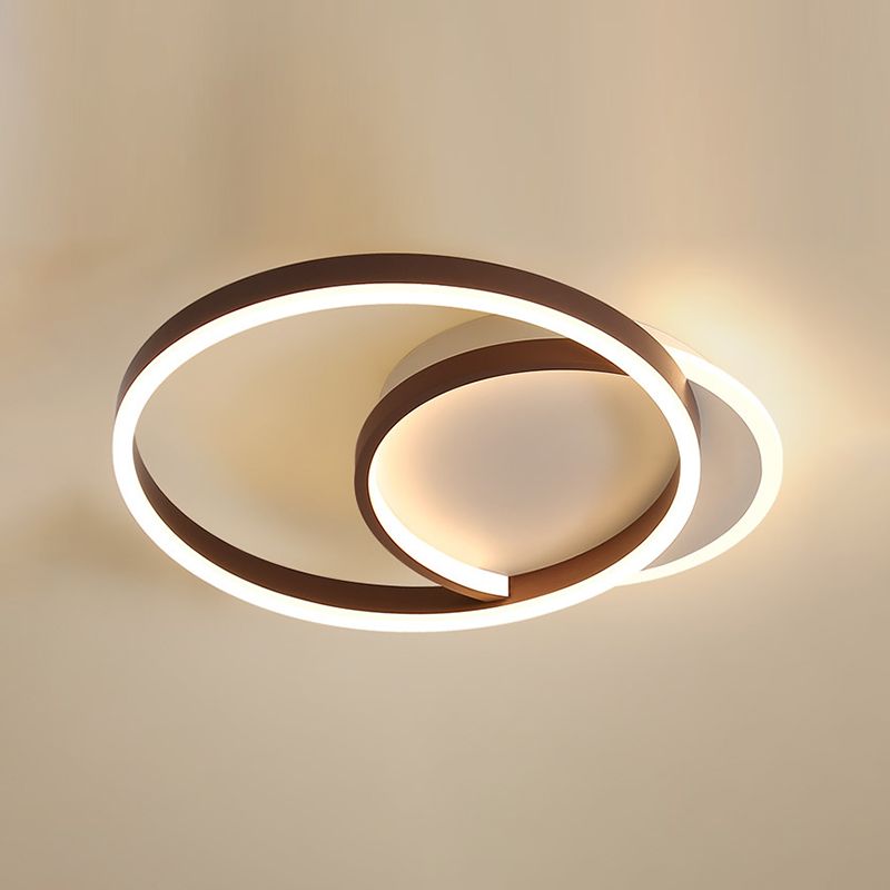 Circle Ceiling Light Fixture Minimalist LED Aluminum Ceiling Mounted Light