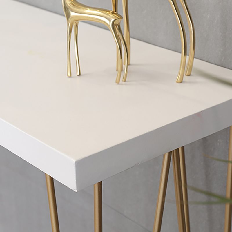 White Modern Style Bar Table in Wood and Iron Bar Table Indoor Bar Table