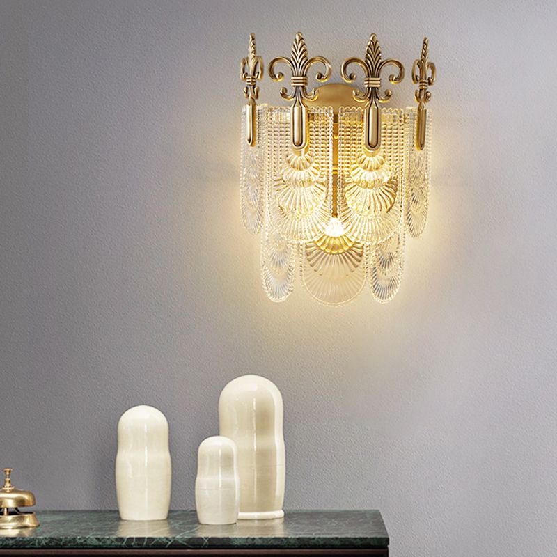 Multiple-Light Geometric Wall Sconce Light Modern Crystal Wall Sconce Lighting