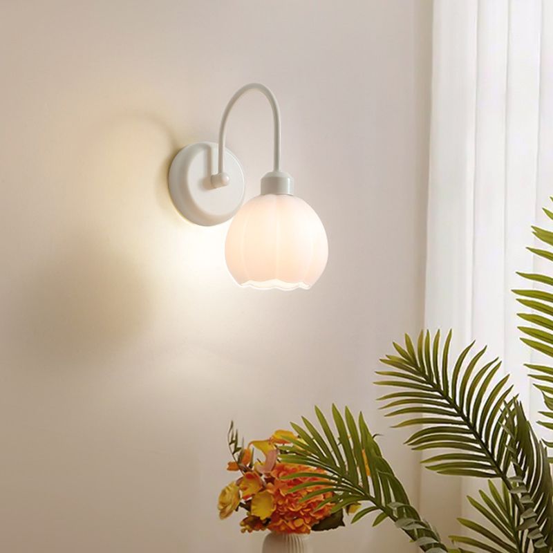 Unique Shape Wall Light Sconces Modern 1 Light Wall Lighting Fixtures for Bedroom
