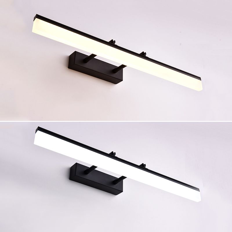 Lampada rettangolare per la lampada con applique del bagno in metallo a muro moderno lampada