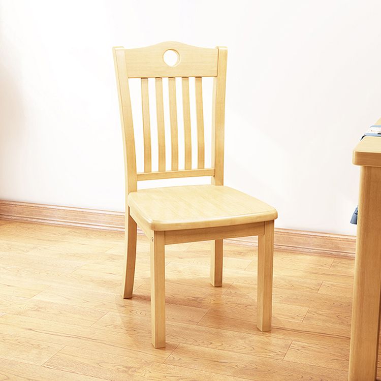 Traditional Style Chair Dining Kitchen Armless Chairs with Wooden Legs