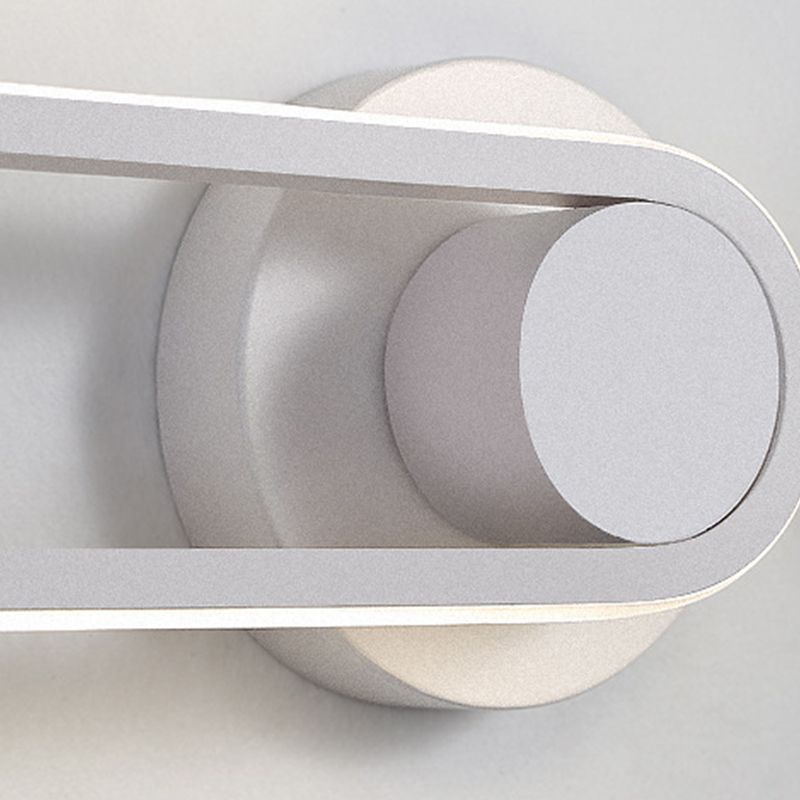 Forma ovale per parete in metallo in stile nordico forma ovale da 12 "Prontoni a parete a LED per camera da letto