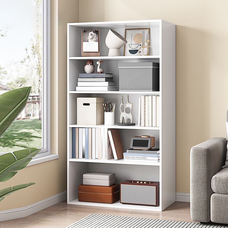 Closed Back Bookcase Engineered Wood Bookshelf for Home Office Study Room