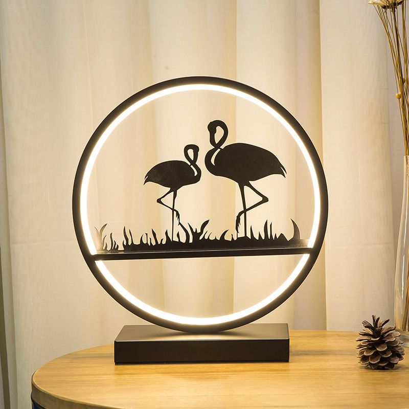 Modern Metal Table Lamp 1-Light LED Desk Lamp for Living Room