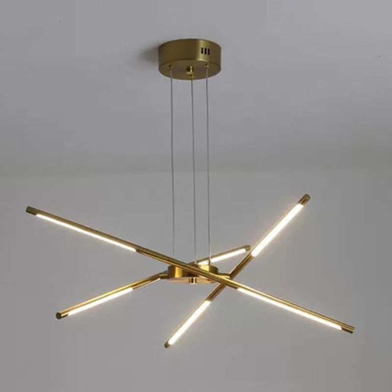 Minimalismo de lámpara de oro Luz Multi Light Light para sala de estar para sala de estar
