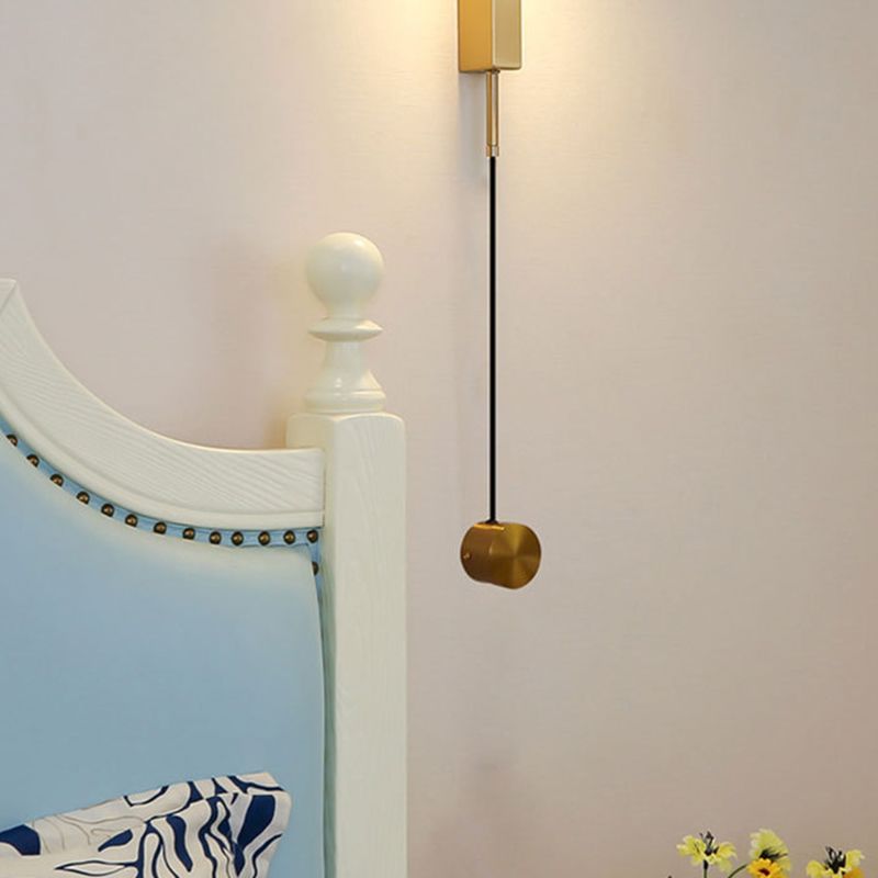 Metal Cylinder Wall Mounted Lamps Modern Style 1 Light Wall Lighting Fixtures