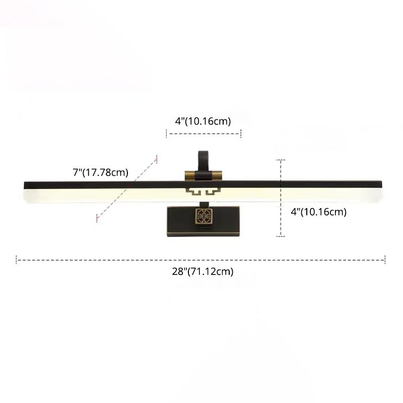 Metal linear Shade Wall Lights Modern Style 1 Head Wall Lighting Fixtures