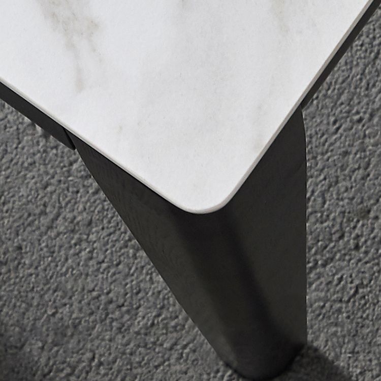 Industrial Standard Sintered Stone Esstisch Weiße Quadratform Esstisch für Küche