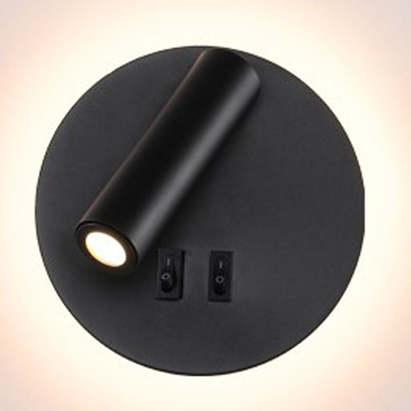 1 Light Metal Geometric Shade Reading Wall Lighting Modern Style Wall Mounted Light Fixture