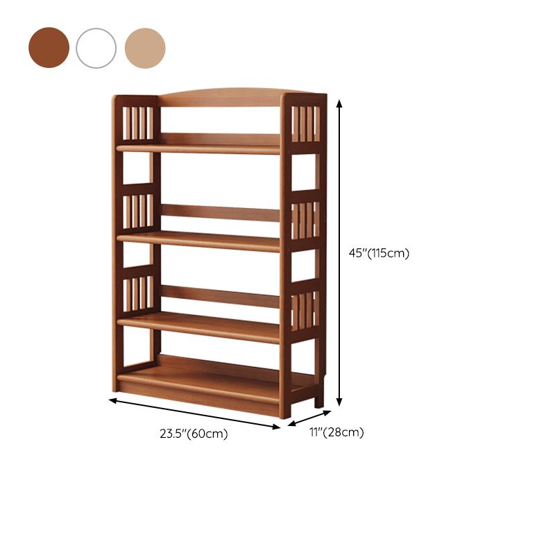 Industrial Closed Back Book Shelf Rubberwood Standard Kids Bookshelf