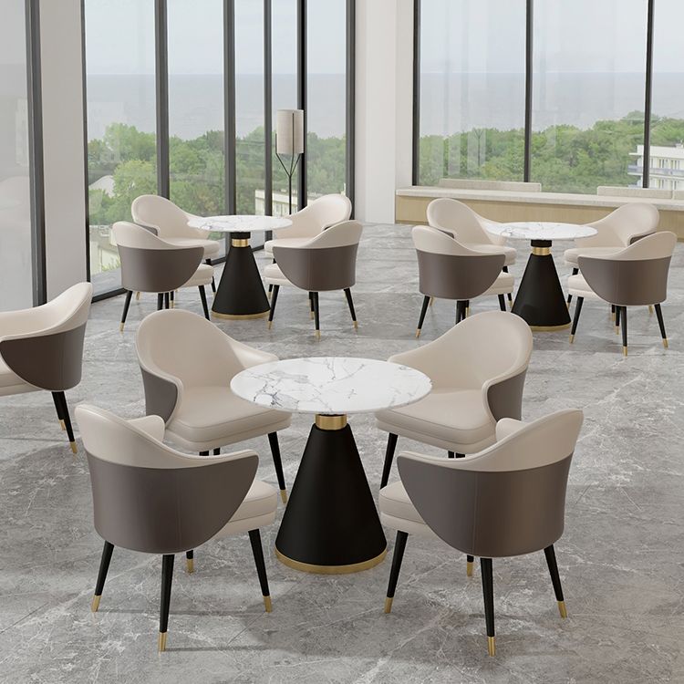 Contemporary Design 1/4/5 Pieces Dining Set Round Dining Room Table Set