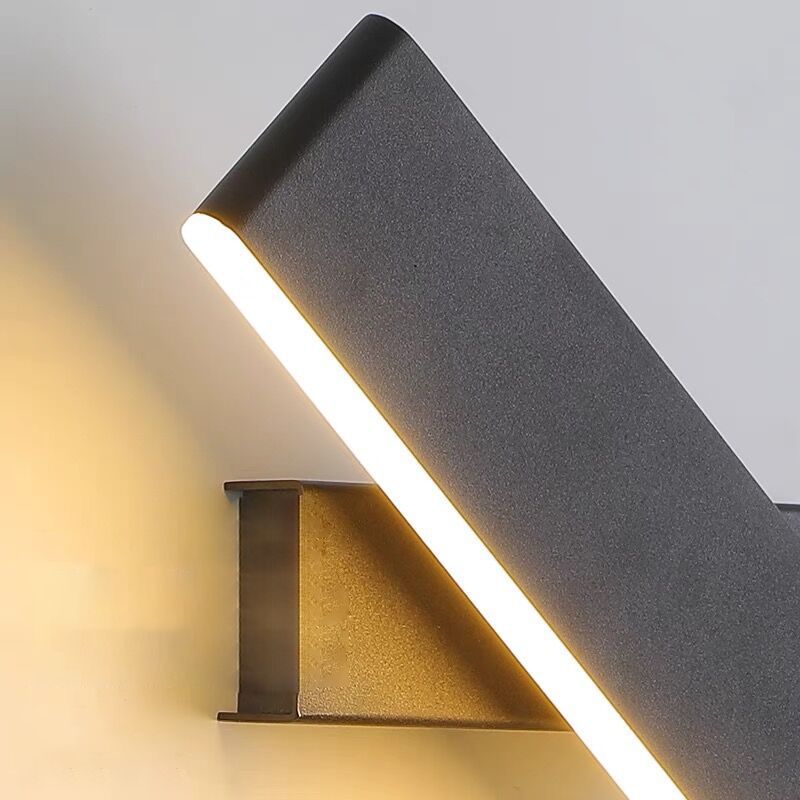 Iluminación de montaje de pared de forma cuadrada de metal estilo moderno 1 lámpara de luz de pared ligera