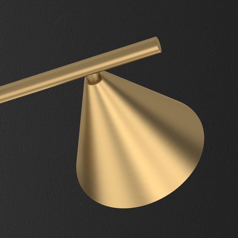 Luci dell'isola a cono Luce a soffitto dell'isola metallica contemporanea in oro