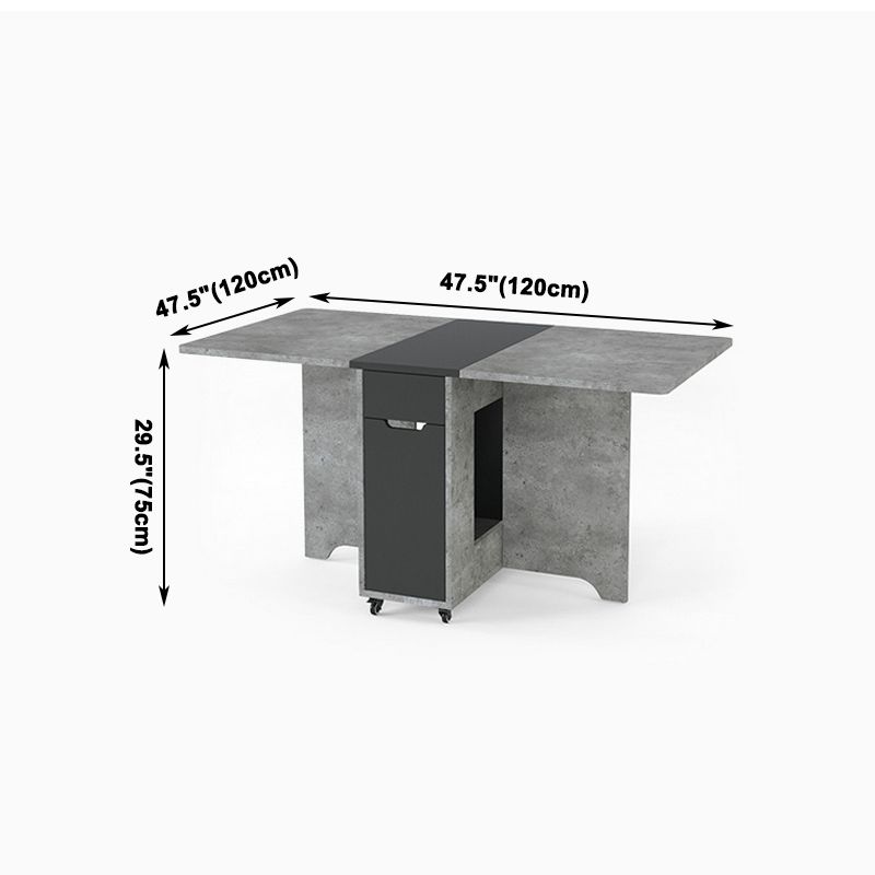 Muebles de estilo de mediados de siglo Mesa de comedor de madera maciza para el comedor en casa