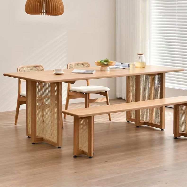 Modern Solid Wood Dining Set 1/2/3/4/5 Pieces Dining Furniture