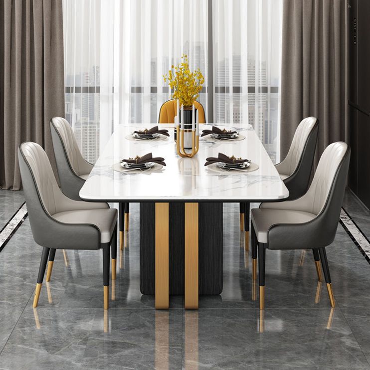 Modern 1/2/5/6/7 Pieces Dining Set Sintered Stone Dining Table Set for Home