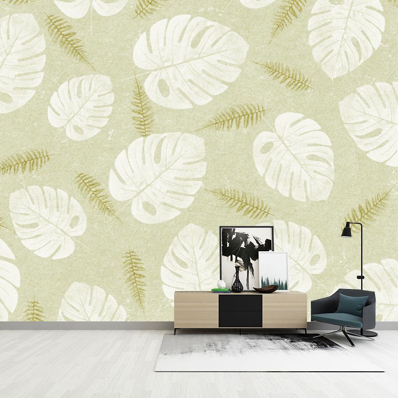 Minimalism Plant Illustration Wall Paper Murals Art Deco Stain Resistant Bedroom Wall Covering