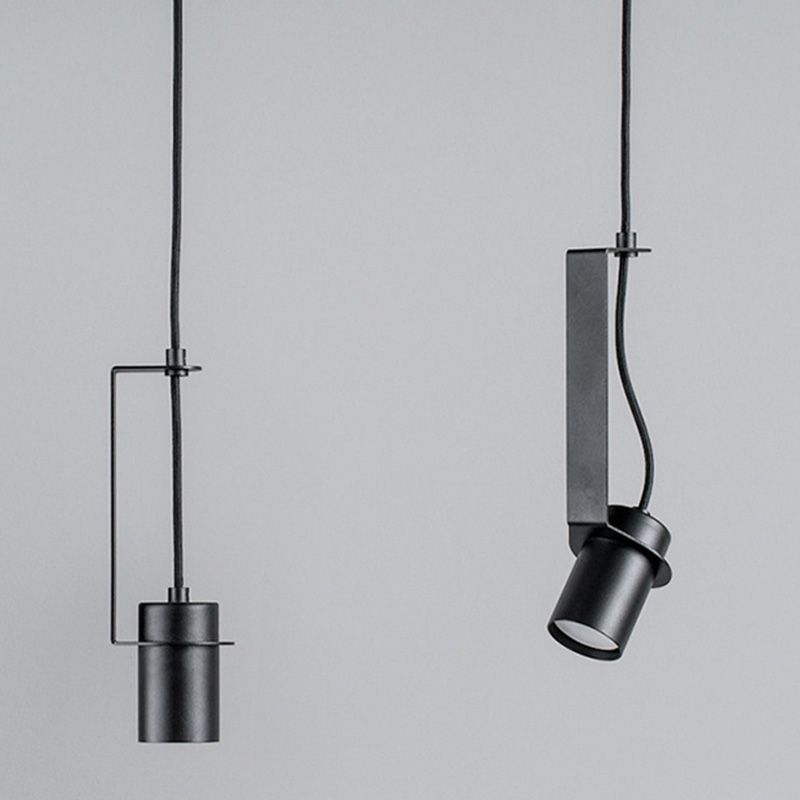Zylindrischer Anhänger Spotlight Nordic 1 Head Metal Down Lighting Feature für Schlafzimmer